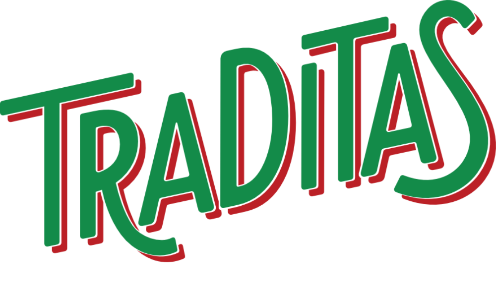 Traditas Pizza freshly baked double pepperoni pizza slice pull